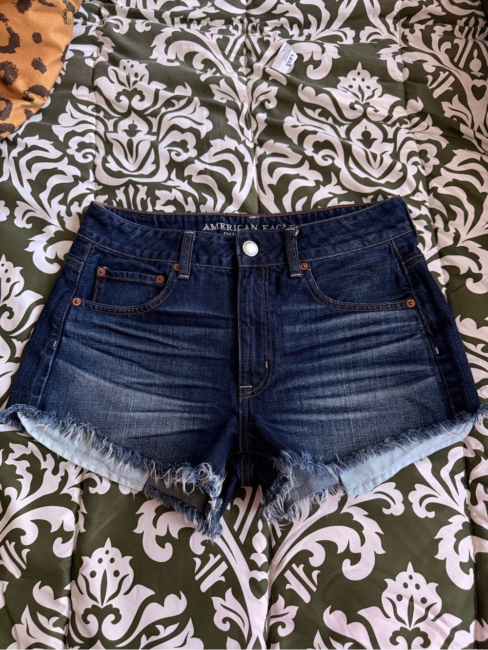 American Eagle Outfitters Dark Blue Denim Cutoff Shorts NWOT